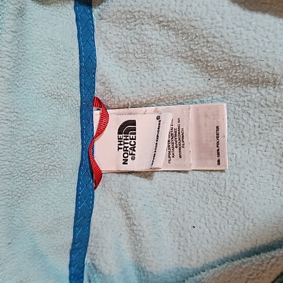 The North Face Tiffany Blue Fleece 1/4 Zip Sz small polartec classic - Picture 6 of 10